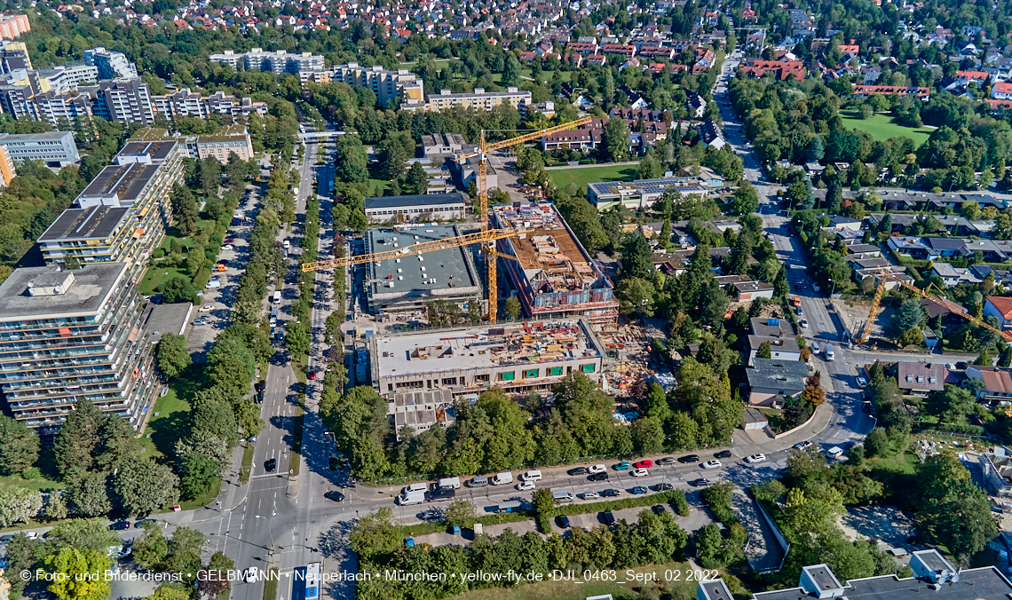 02.09.2022 - Baustelle zur Grundschule am KMR in Neuperlach